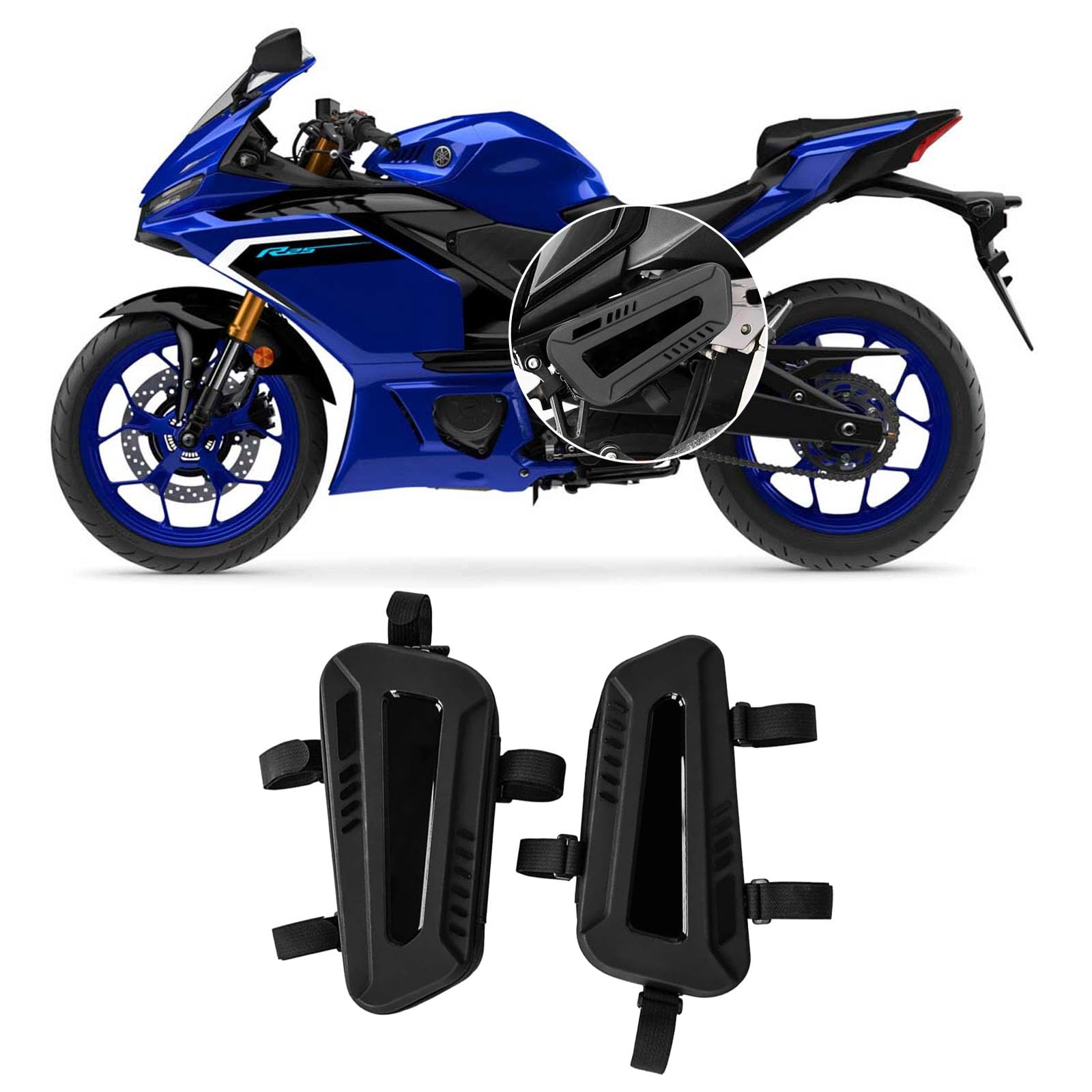 Amazon | DOMOPAY For YZF-R25 yzf-r25 防水トライアングルサイド